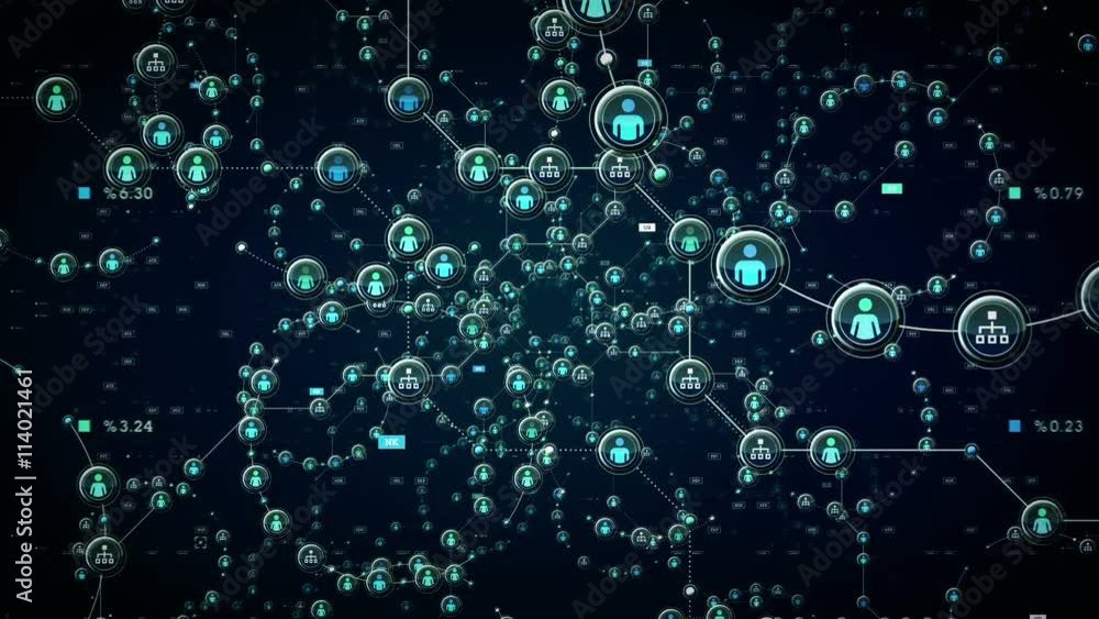 People and the networks of data that connect them floating through cyber space. All clips loop seamlessly. Available in multiple colors. People and the networks of data that connect them floating through cyber space. All clips loop seamlessly. Available in multiple colors.