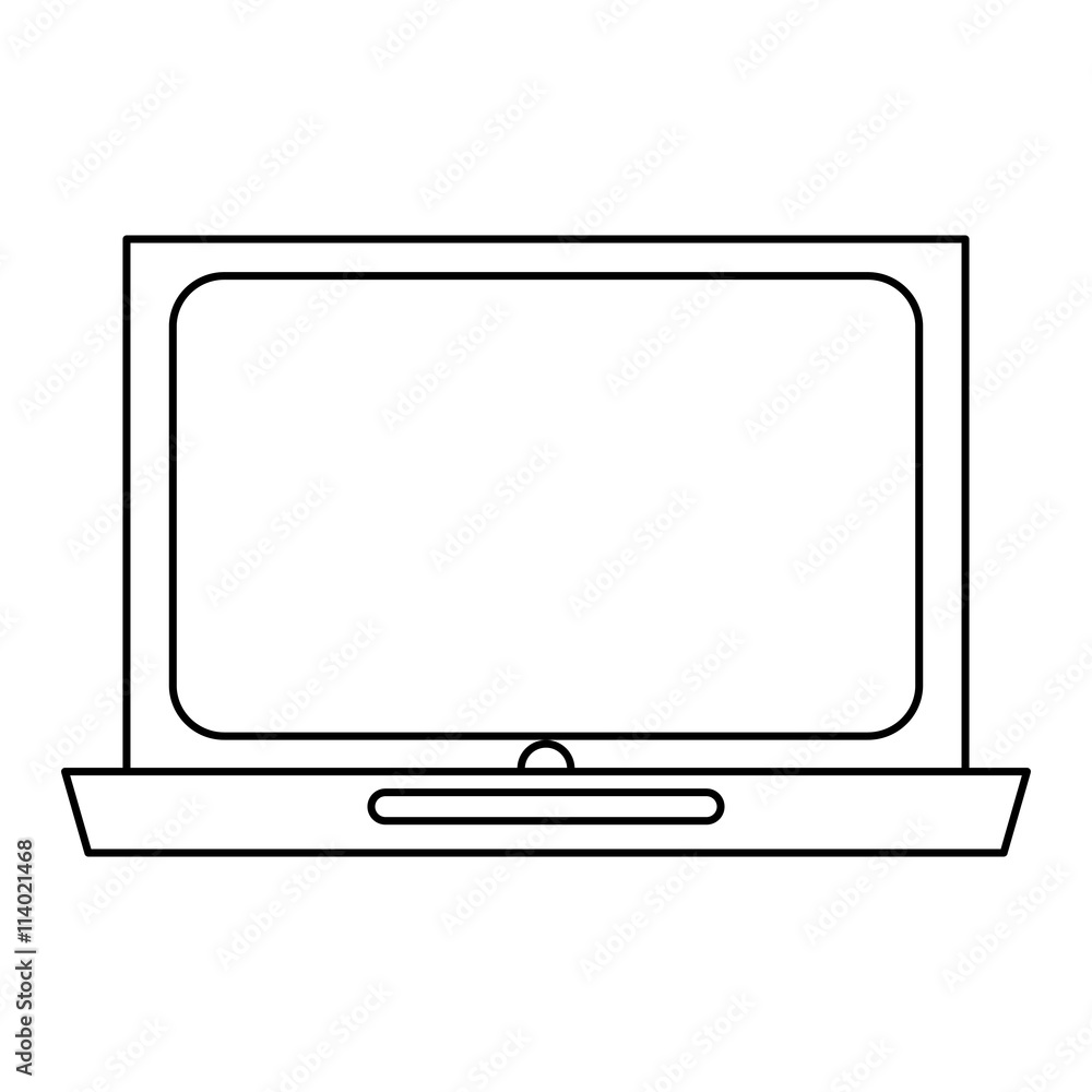 black line laptop design black line laptop design