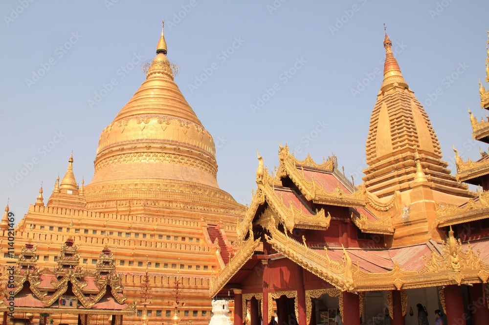 Fototapeta premium バガンのシュエズイーグォン・パヤー 