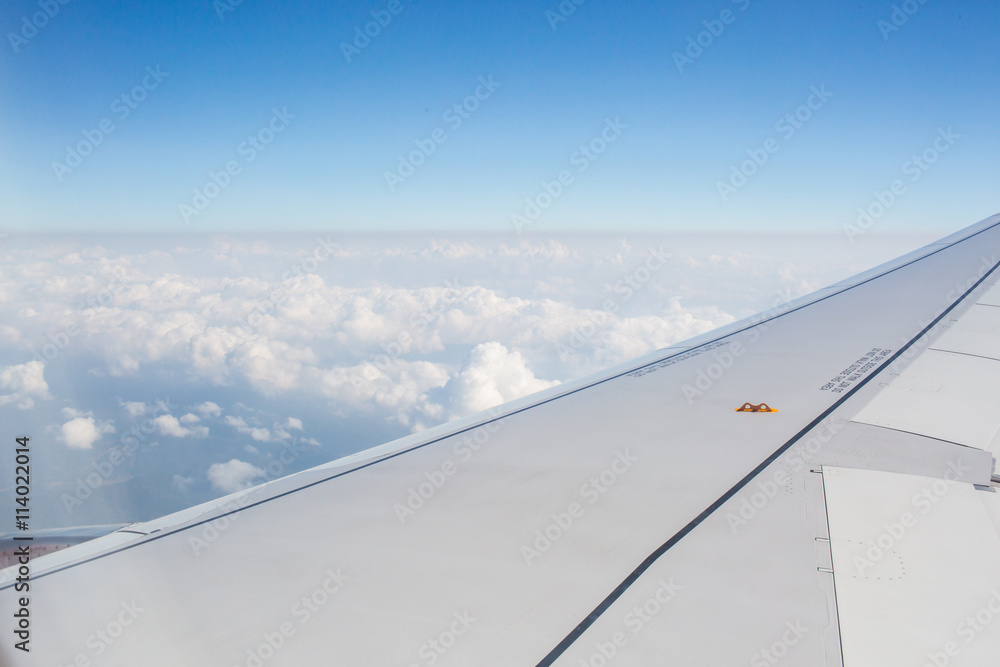 View of clouds from high up in the sky (it was actually taken fr View of clouds from high up in the sky (it was actually taken fr