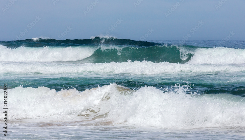 Sea storm scenery.