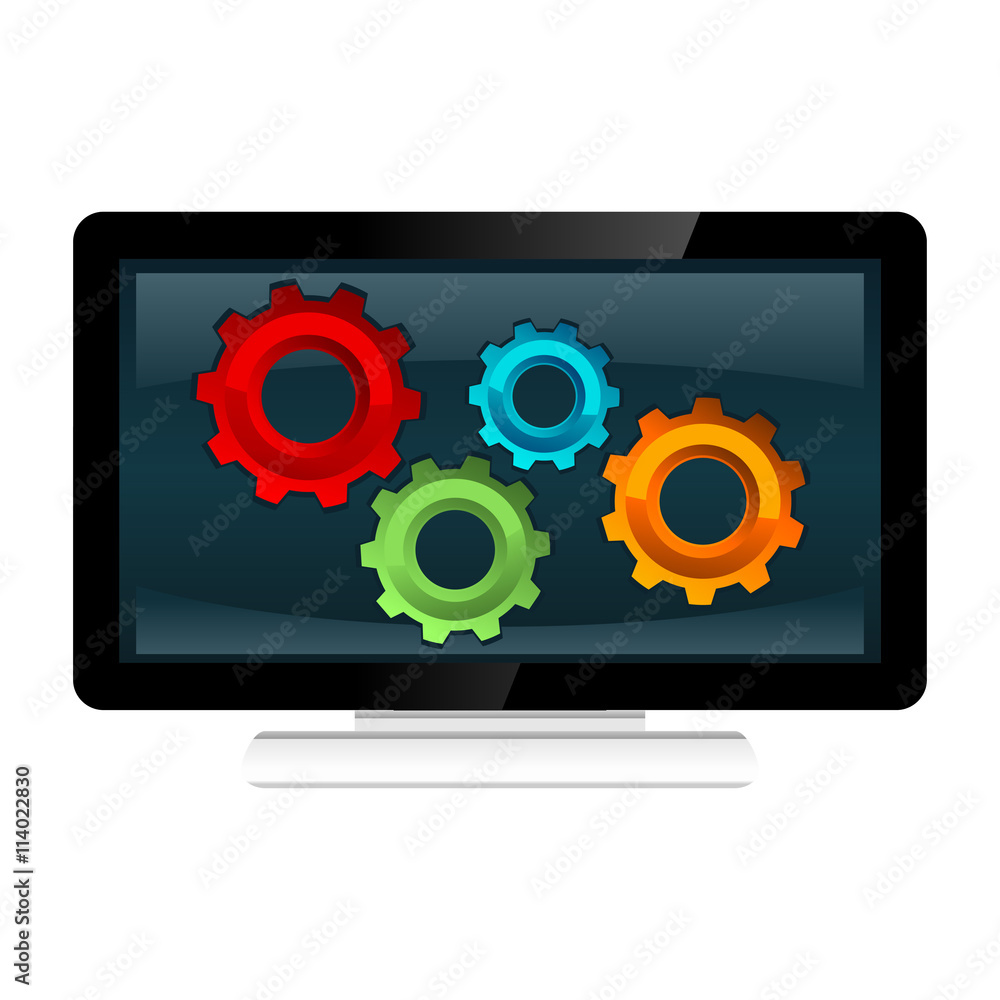 Computer process system concept illustration.
Computer process system concept illustration.