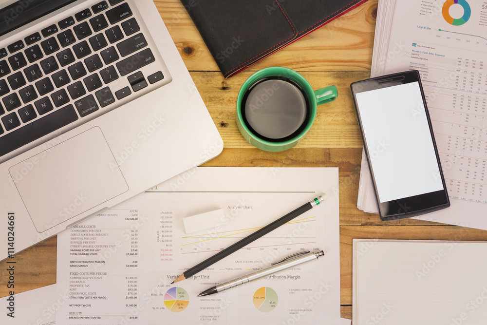 Business concept of office working, business background