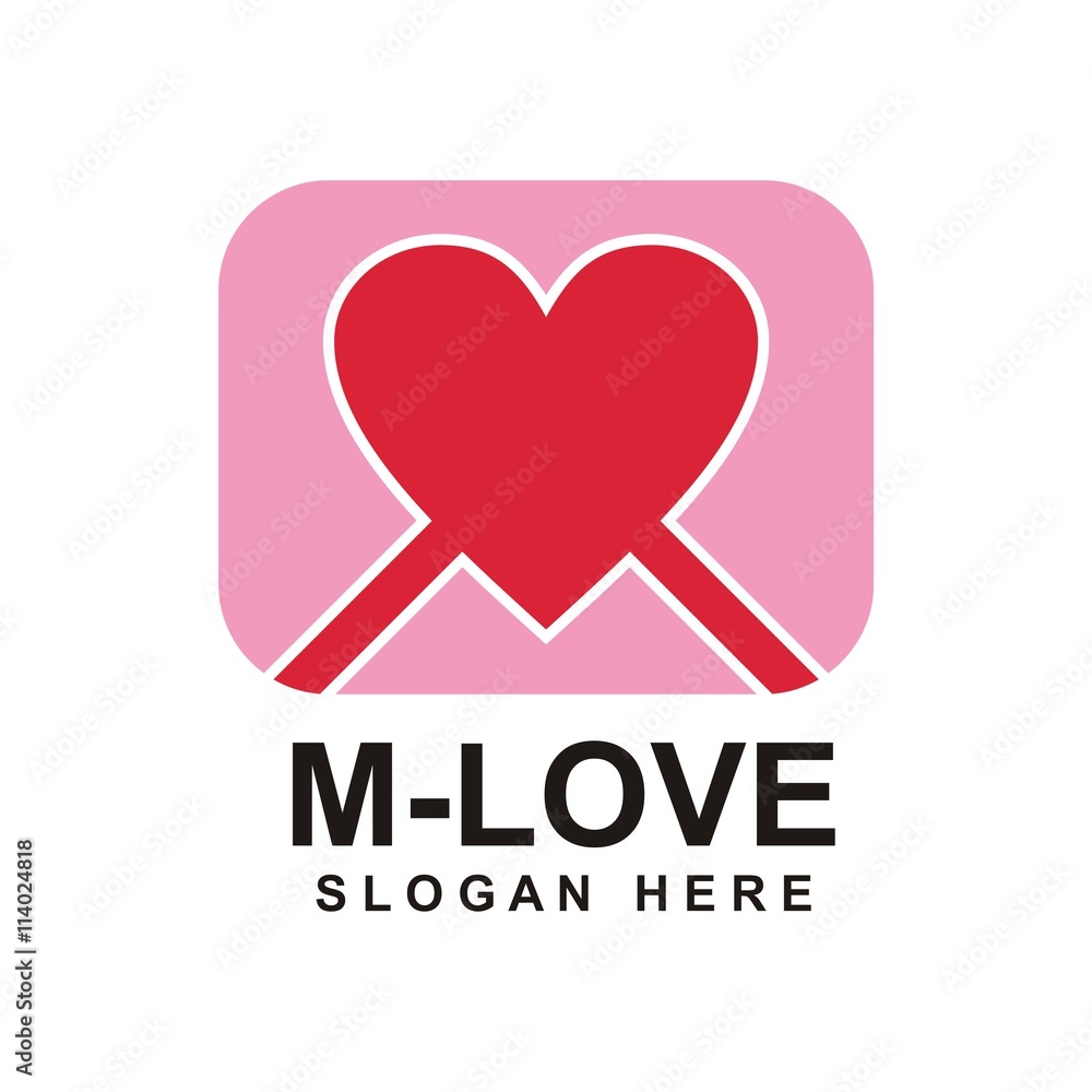 design logo love template icon vector