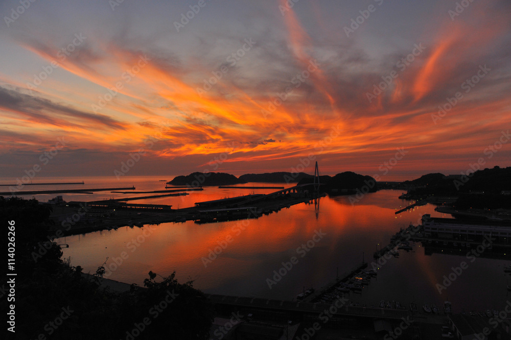 浜田の夕焼け