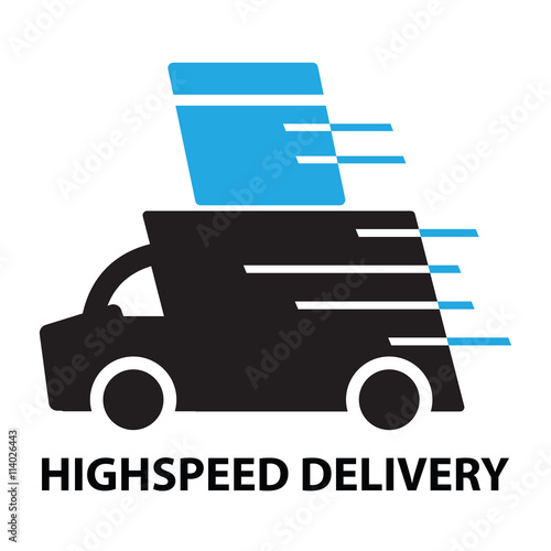 highspeed delivery business  concept  icon and symbol