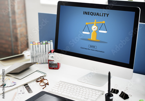 Inequality Imbalance Victims Prejudice Bias Concept photo