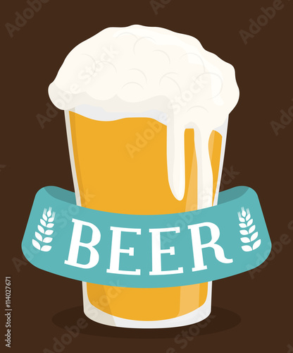 Beer design. illuistration
