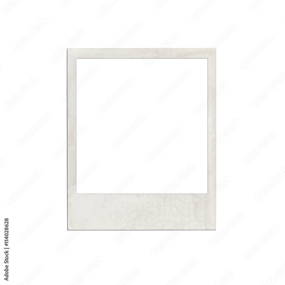 Instant photo frame isolated on white background. Polaroid photo frame Instant photo frame isolated on white background. Polaroid photo frame