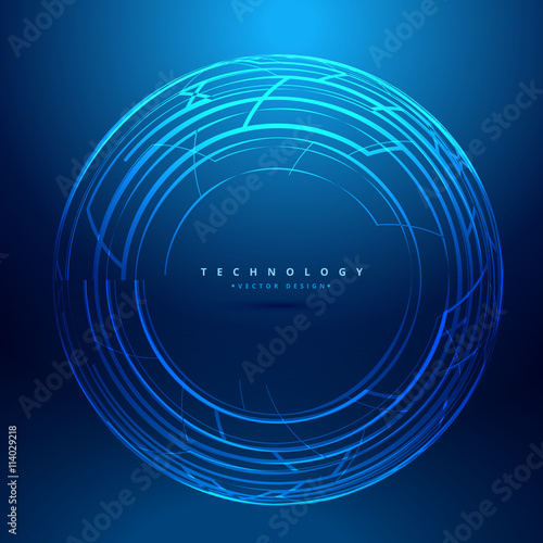 technology sphere background