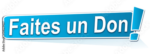 faites un don sur étiquette bleue