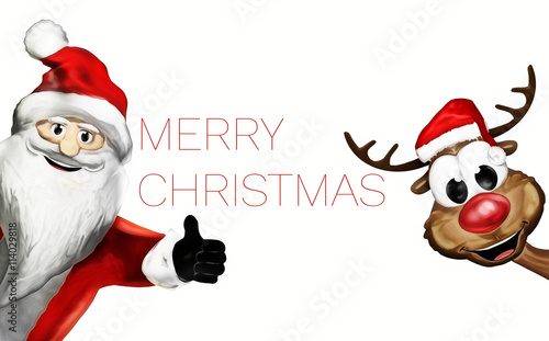 christmas santa claus happy...