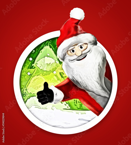 christmas santa claus happy...