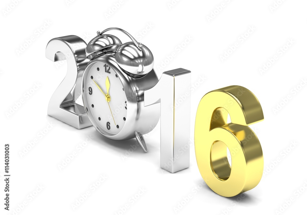 New year 2016 concept. 3d rendering. New year 2016 concept. 3d rendering.