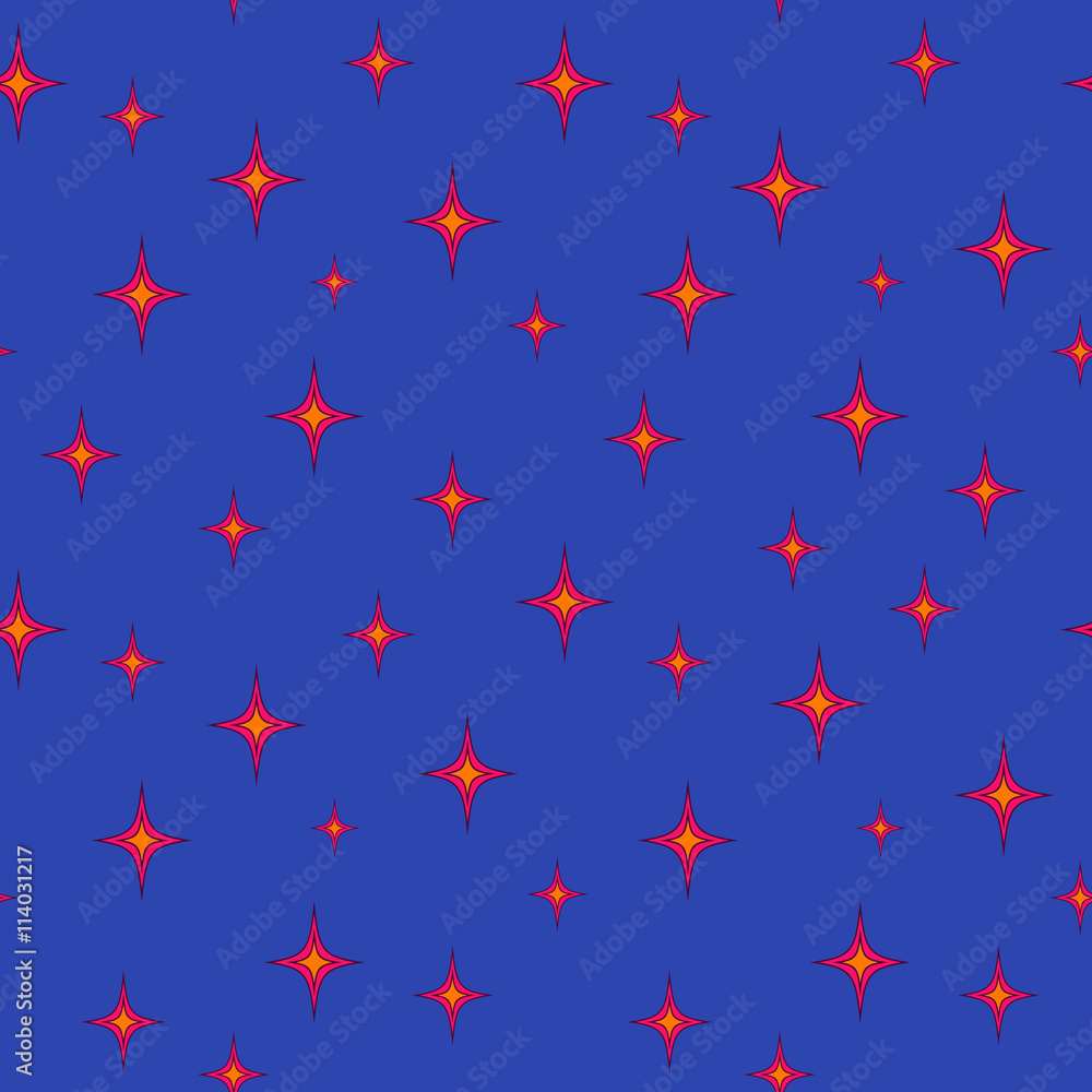 Stars chaotic seamless pattern 39.06 Stars chaotic seamless pattern 39.06