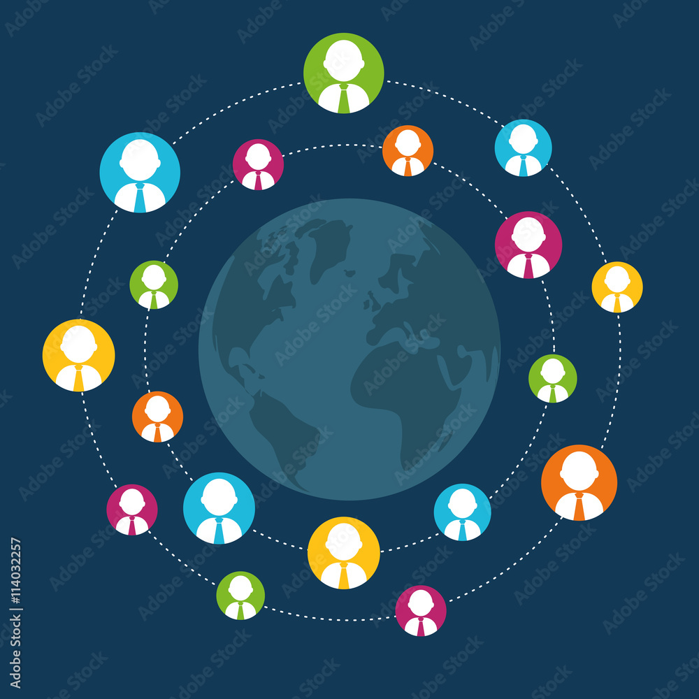 Network design. illuistration Network design. illuistration