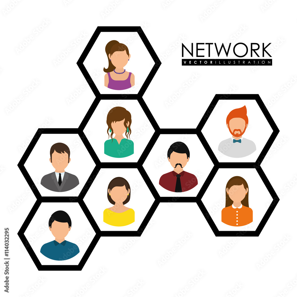 Network design. illuistration Network design. illuistration