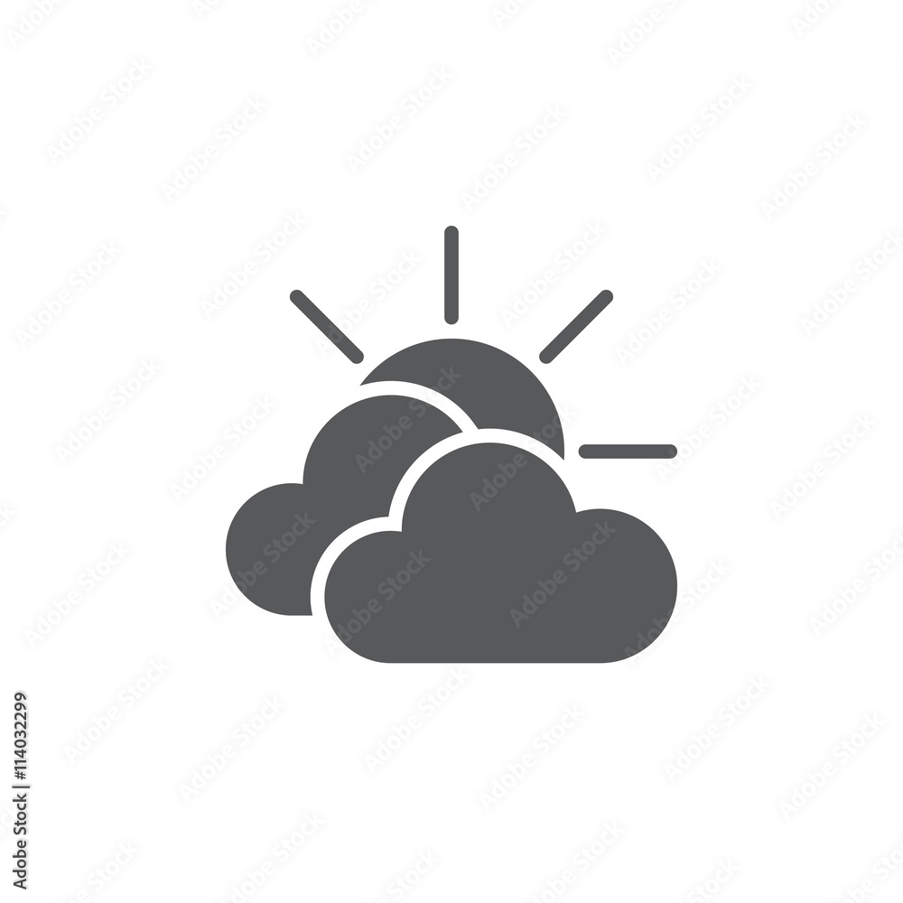 Mostly cloudy weather icon Mostly cloudy weather icon