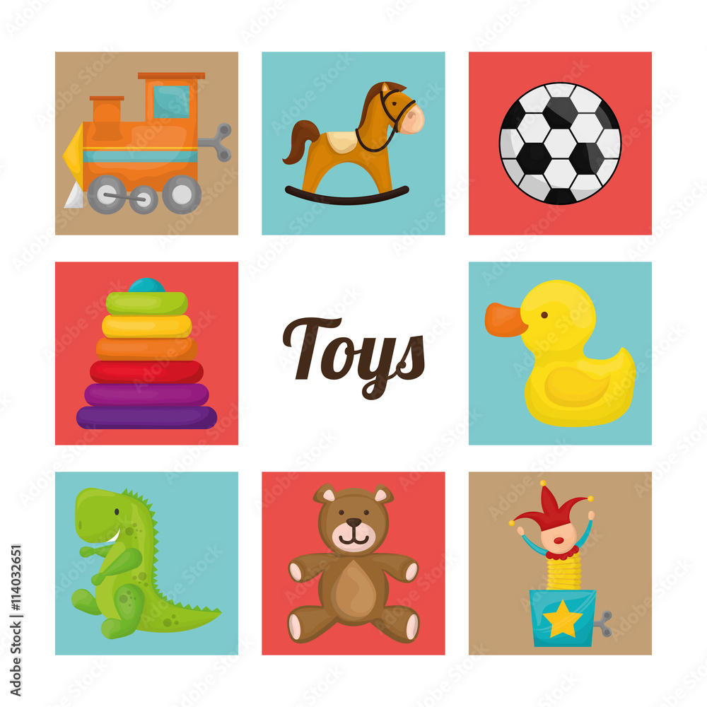 Obraz premium Baby toys design.