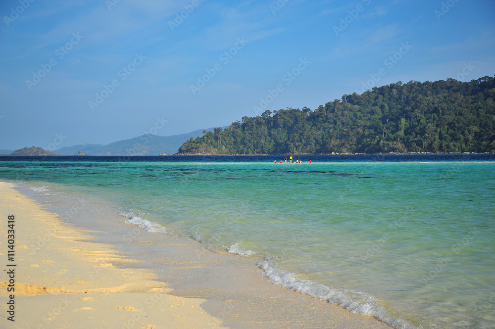 Beach on Tropical Islands at Summer Season Beach on Tropical Islands at Summer Season
