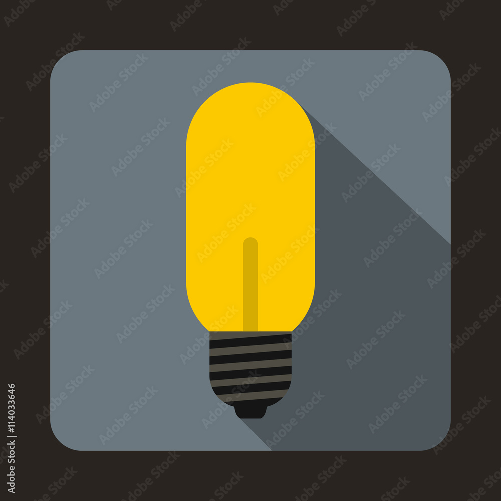 Light bulb icon in flat style Light bulb icon in flat style