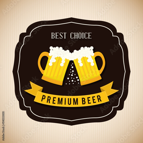 Beer design. illuistration