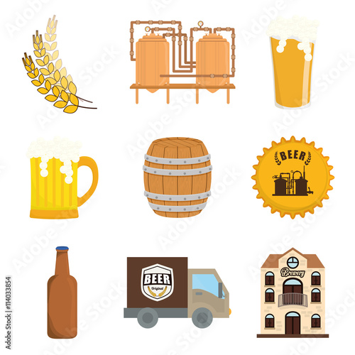 Beer design. illuistration