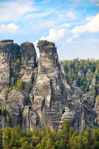 Saxon Switzerland national park landscape, Germany