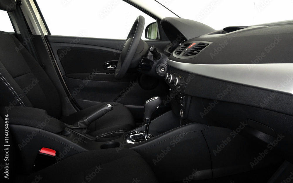 Side view of business class vehicle interior