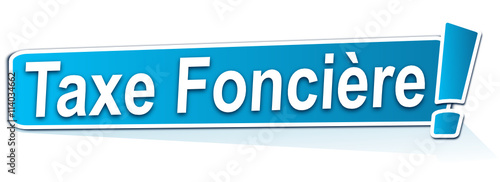 taxe foncière sur étiquette bleue