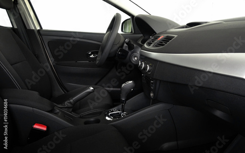 Side view of business class vehicle interior © AnyVIDStudio