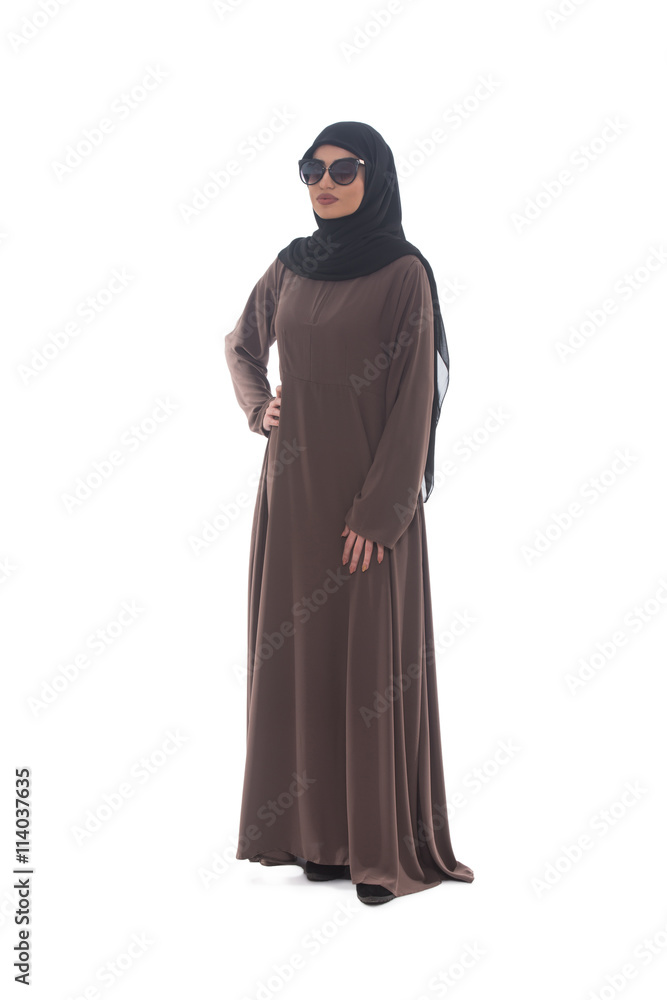 Young Muslim Woman With Sunglasses Portrait