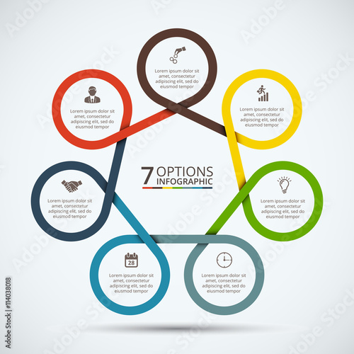 Vector infographic design template.