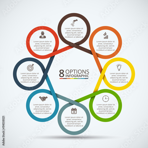 Vector infographic design template.