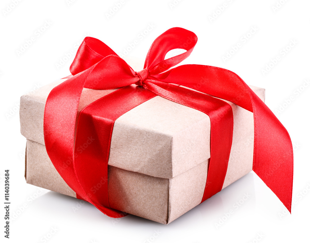 gift box red bow isolated gift box red bow isolated