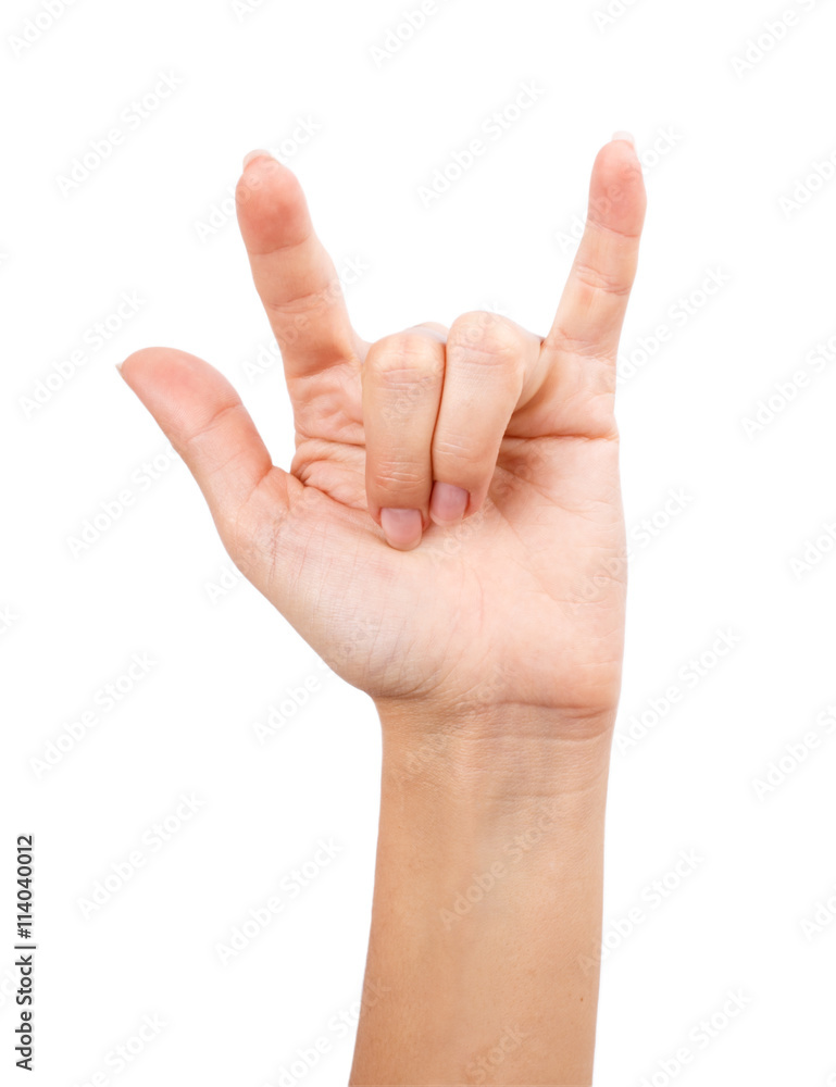 Hand isolated on a white background Hand isolated on a white background