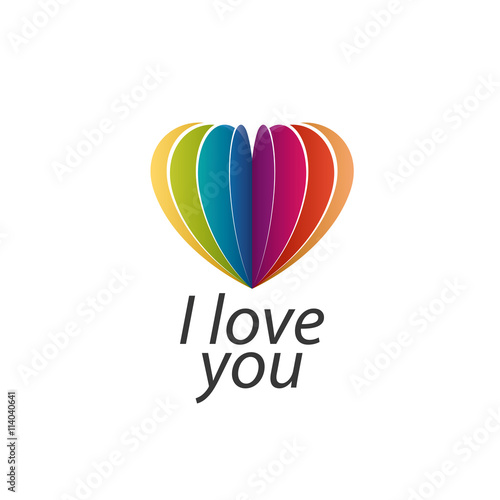 logo heart and rainbow
