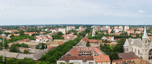 Panorama of Subotica, Serbia