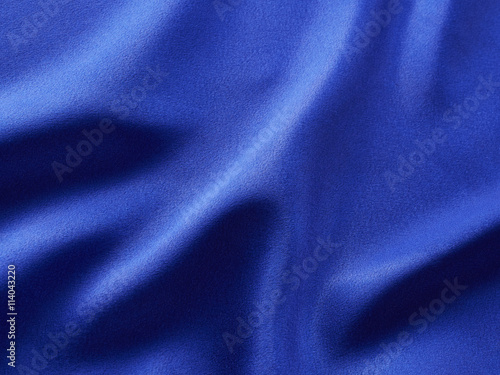 青いサテン生地の布