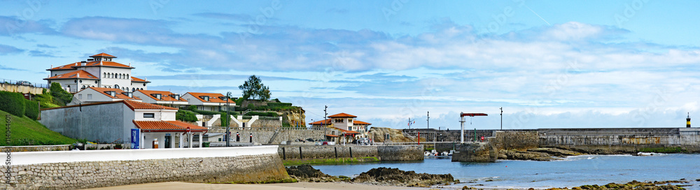 Fototapeta premium Panorámica de Comillas, Santander, Cantabria, España