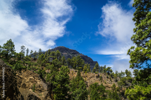 Landschaft auf la Palma in der Caldera de Taburiente