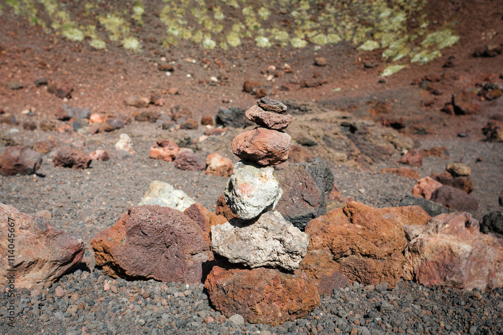 Obraz premium Etna volcano craters in Sicily, Italy