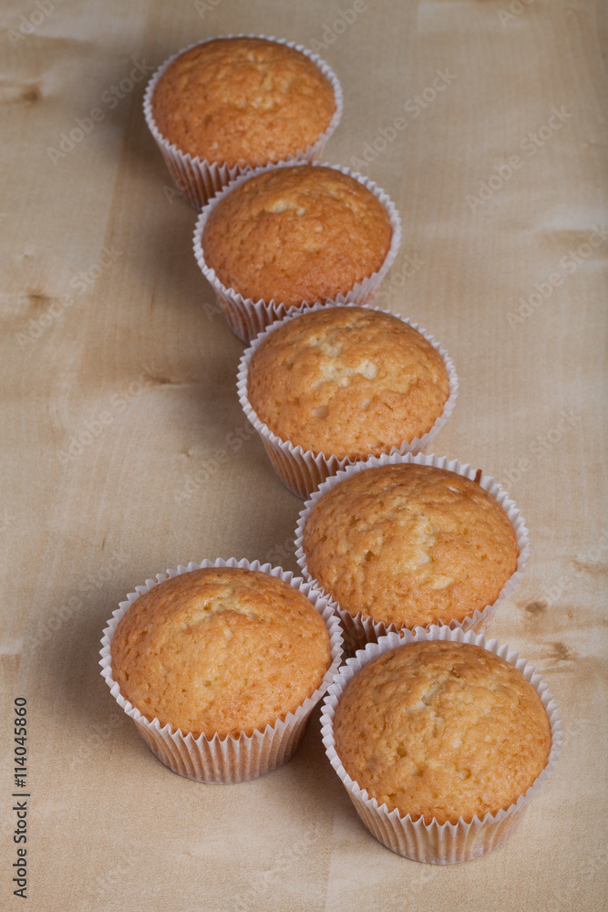 Fresh cupcake desert before decoration