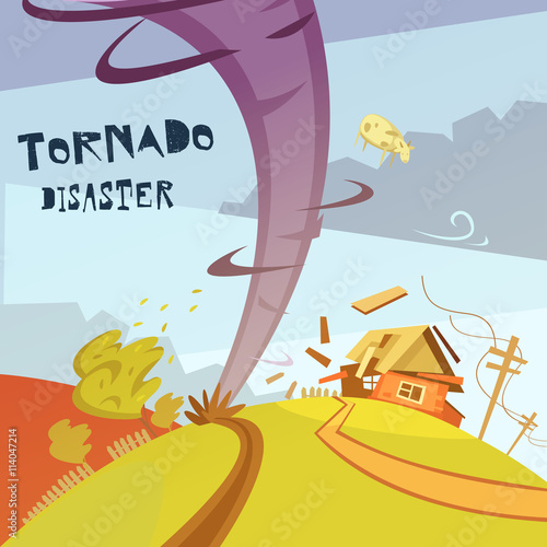 Tornado Disaster Illustration