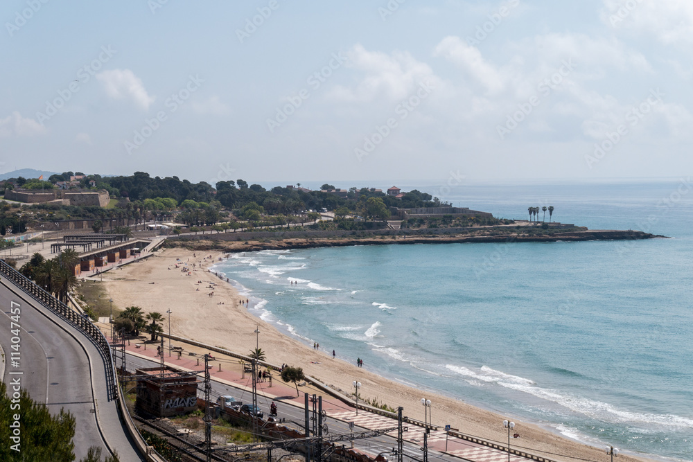Blick über die östliche Küste von Tarragona - Costa Daurada