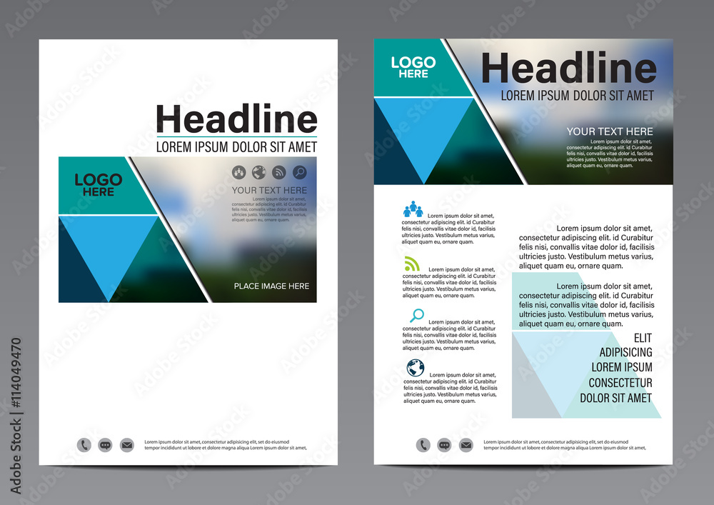 Geometric pattern Brochure Annual Report flyer design template. Leaflet cover Presentation Modern flat background. illustration vector in A4 size Geometric pattern Brochure Annual Report flyer design template. Leaflet cover Presentation Modern flat background. illustration vector in A4 size