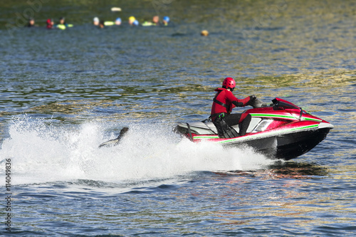  lifeguards in jet ski in rescue training