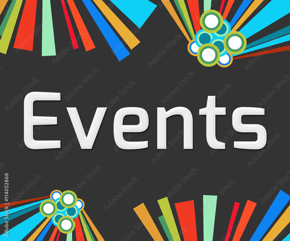 Fototapeta premium Events Dark Colorful Elements