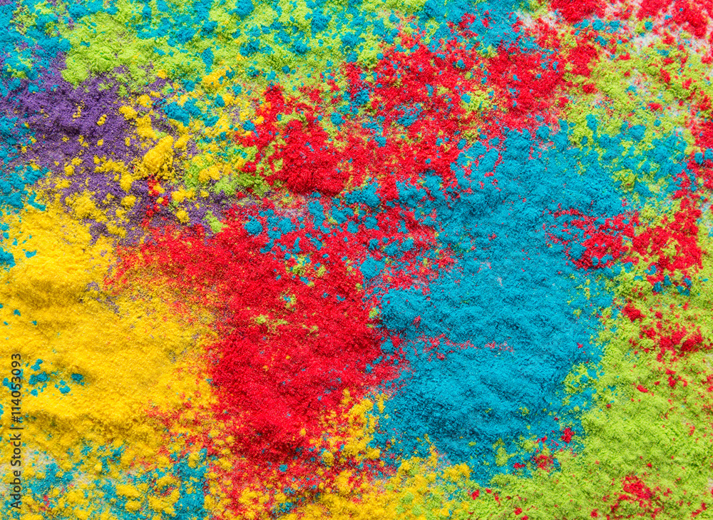 Colored powder, abstract background.