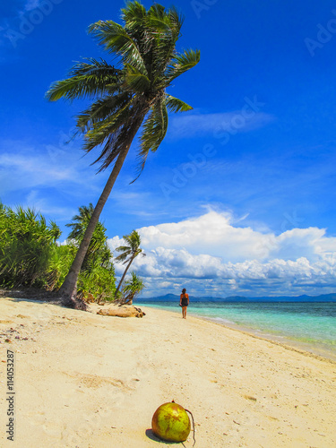 Beach in Pamilacan Island, Philippines photo